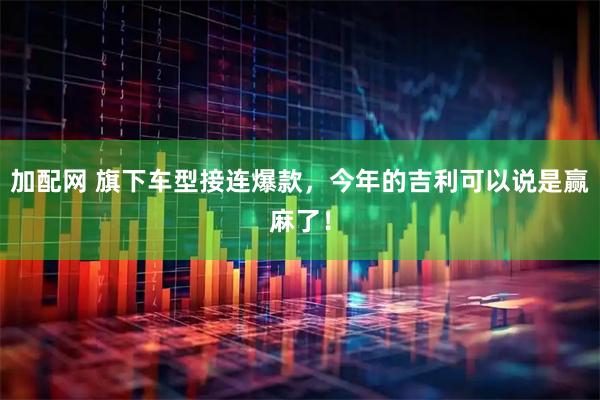 加配网 旗下车型接连爆款，今年的吉利可以说是赢麻了！